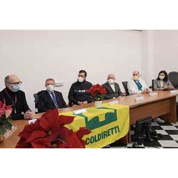 Il vice governatore con delega alla Salute, Riccardo Riccardi, allospedale di Cattinara alla cerimonia simbolica di consegna di 1.500 Stelle di Natale al personale sanitario, voluta da Coldiretti Friuli Venezia Giulia. - Il vice governatore con delega alla Salute, Riccardo Riccardi, allospedale di Cattinara alla cerimonia simbolica di consegna di 1.500 Stelle di Natale al personale sanitario, voluta da Coldiretti Friuli Venezia Giulia. 