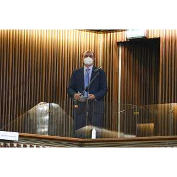 Il consigliere regionale Cristian Sergo (M5S) - Il consigliere regionale Cristian Sergo (M5S)