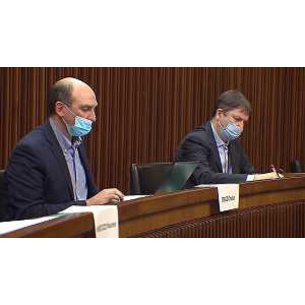 I consiglieri regionali Cristian Sergo e Andrea Ussai (M5S) - I consiglieri regionali Cristian Sergo e Andrea Ussai (M5S)