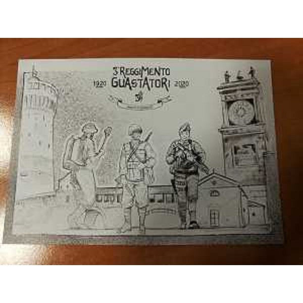 Una delle cartoline che celebrano i cent'anni del Reggimento - Una delle cartoline che celebrano i cent'anni del Reggimento