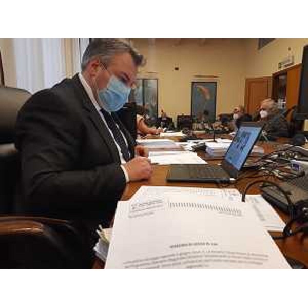 Il presidente della V Commissione, Diego Bernardis (Lega) - Il presidente della V Commissione, Diego Bernardis (Lega)