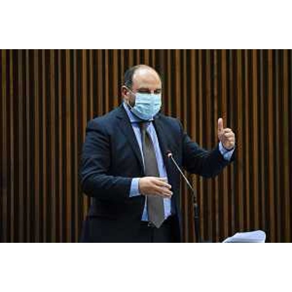 Il capogruppo del Pd, Diego Moretti - Il capogruppo del Pd, Diego Moretti