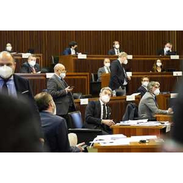 Aula durante lavori conclusivi - Aula durante lavori conclusivi