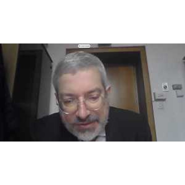 Furio Honsell (Open Fvg) interviene in videoconferenza durante la seduta della II Commissione - Furio Honsell (Open Fvg) interviene in videoconferenza durante la seduta della II Commissione