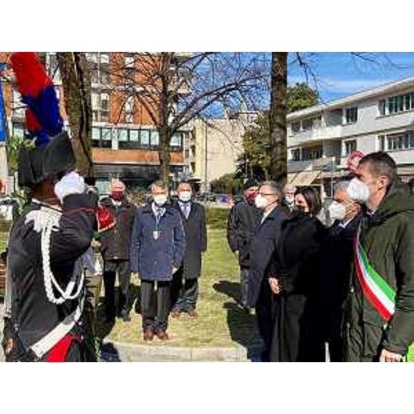 Le autorità presenti alle cerimonia organizzata dall'Unms a Pordenone - Le autorità presenti alle cerimonia organizzata dall'Unms a Pordenone