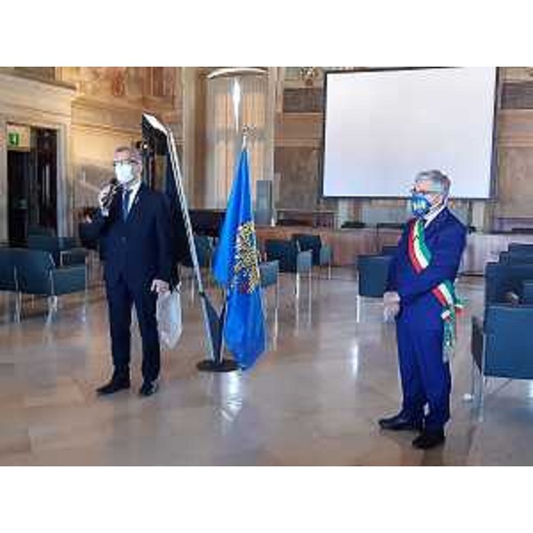 Il presidente del Cr Fvg, Piero Mauro Zanin, con il sindaco di Udine, Piero Fontanini - Il presidente del Cr Fvg, Piero Mauro Zanin, con il sindaco di Udine, Piero Fontanini