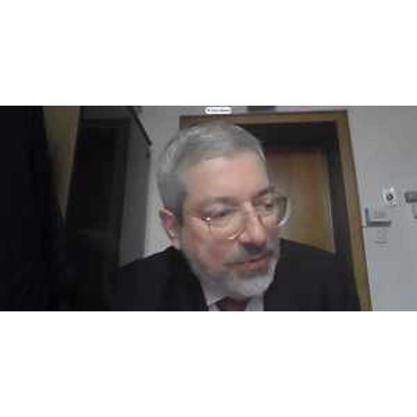 Furio Honsell (Open Fvg) durante una videoconferenza - Furio Honsell (Open Fvg) durante una videoconferenza