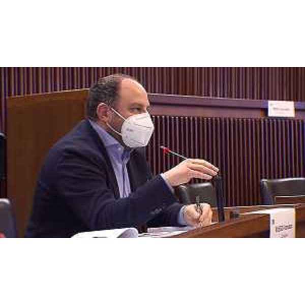 Il capogruppo del Pd, Diego Moretti - Il capogruppo del Pd, Diego Moretti