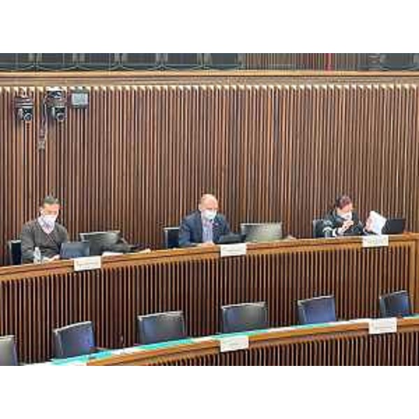 Massimo Moretuzzo (Patto), Cristian Sergo e Ilaria Dal Zovo (M5S) - Massimo Moretuzzo (Patto), Cristian Sergo e Ilaria Dal Zovo (M5S)