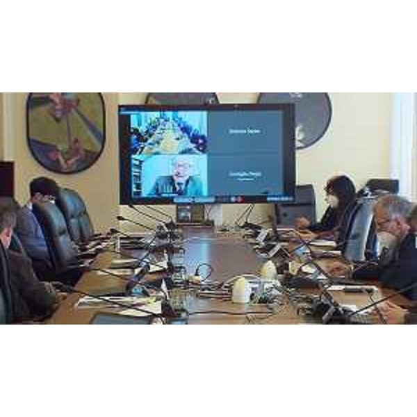 Il Difensore civico Fvg, Arrigo De Pauli, in videoconferenza durante la riunione dell'Ufficio di Presidenza - Il Difensore civico Fvg, Arrigo De Pauli, in videoconferenza durante la riunione dell'Ufficio di Presidenza