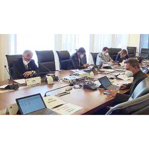 Il presidentedel Cr Fvg, Piero Mauro Zanin, durante la riunione dell'UP - Il presidentedel Cr Fvg, Piero Mauro Zanin, durante la riunione dell'UP