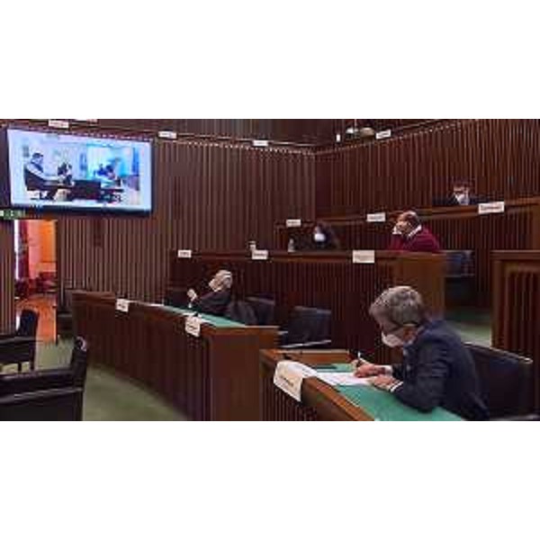 La IV Commissione consiliare e l'assessore regionale al Territorio, Graziano Pizzimenti, in videoconferenza - La IV Commissione consiliare e l'assessore regionale al Territorio, Graziano Pizzimenti, in videoconferenza