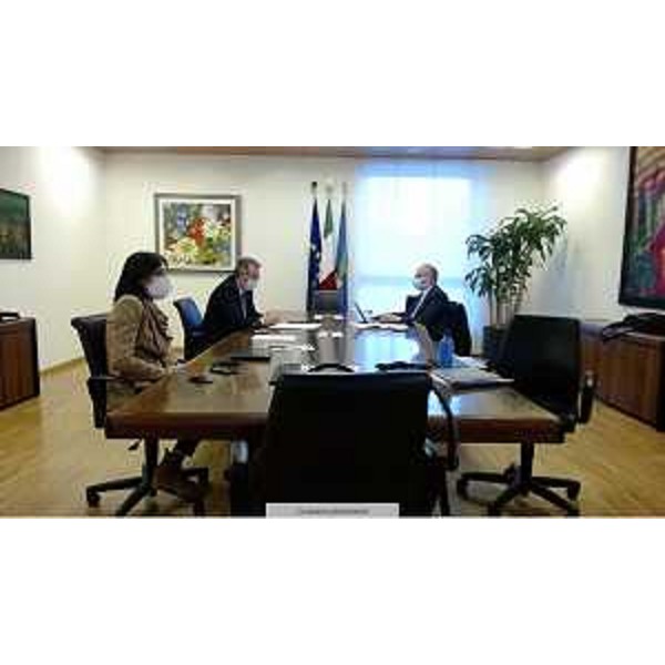 L'assessore regionale Graziano Pizzimenti in videoconferenza - L'assessore regionale Graziano Pizzimenti in videoconferenza