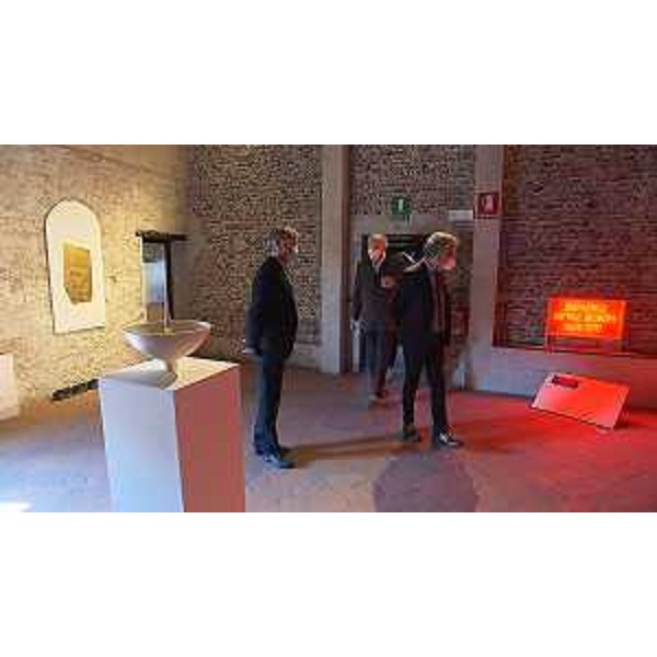 Il presidente Zanin all'inaugurazione della mostra a San Vito al Tagliamento - Il presidente Zanin all'inaugurazione della mostra a San Vito al Tagliamento