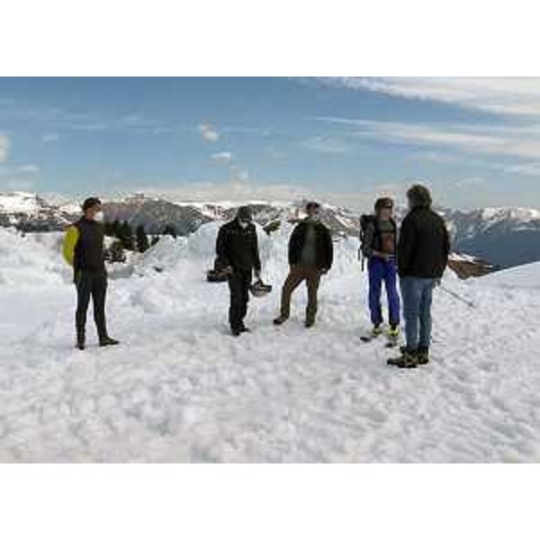 Il sopralluogo dell'assessore regionale Sergio Emidio Bini nei pressi dello spiazzo di arrivo del Giro d'Italia sullo Zoncolan - Il sopralluogo dell'assessore regionale Sergio Emidio Bini nei pressi dello spiazzo di arrivo del Giro d'Italia sullo Zoncolan