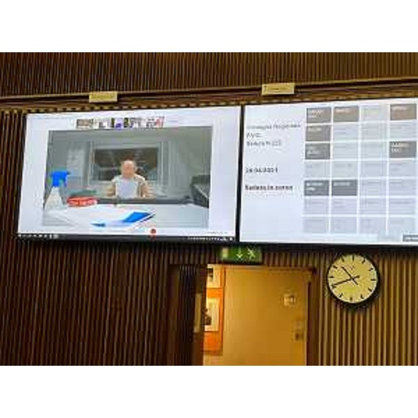 Il vicegovernatore Riccardo Riccardi che ha risposto alle interrogazioni da remoto - Il vicegovernatore Riccardo Riccardi che ha risposto alle interrogazioni da remoto