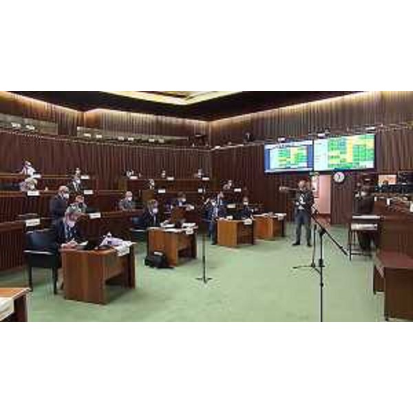 L'Aula durante i lavori - L'Aula durante i lavori