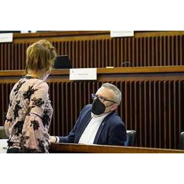 Ivo Moras (Lega) con Mara Piccin (FI) - Ivo Moras (Lega) con Mara Piccin (FI)