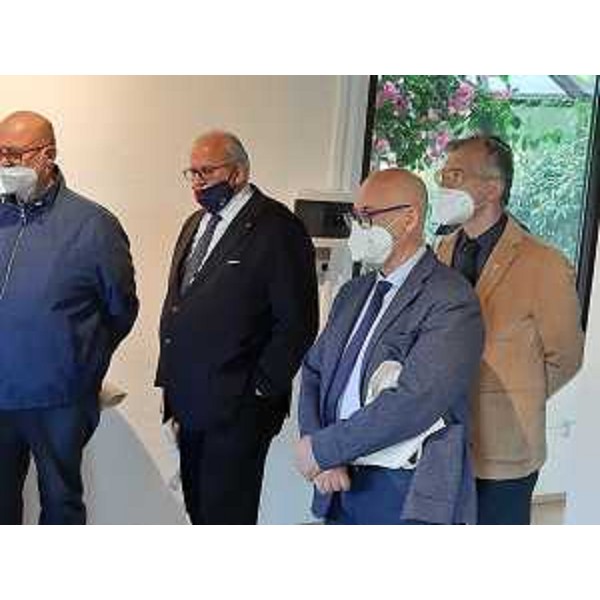 L'assessore regionale Patrimonio Sebastiano Callari - tra il sindaco di Gorizia Rodolfo Ziberna e il presidente del Consiglio regionale Piero Mauro Zanin - visita Casa Viatori a Gorizia - L'assessore regionale Patrimonio Sebastiano Callari - tra il sindaco di Gorizia Rodolfo Ziberna e il presidente del Consiglio regionale Piero Mauro Zanin - visita Casa Viatori a Gorizia