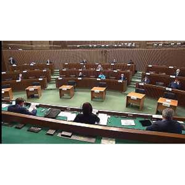 L'aula durante i lavori della II Commissione - L'aula durante i lavori della II Commissione