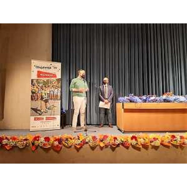 L'assessore regionale Pierpaolo Roberti alle premiazioni all'auditorium del museo Revoltella a Trieste degli atleti che hanno partecipato all'edizione 2021 della Mujalonga sul Mar e della Trieste Half Marathon - L'assessore regionale Pierpaolo Roberti alle premiazioni all'auditorium del museo Revoltella a Trieste degli atleti che hanno partecipato all'edizione 2021 della Mujalonga sul Mar e della Trieste Half Marathon