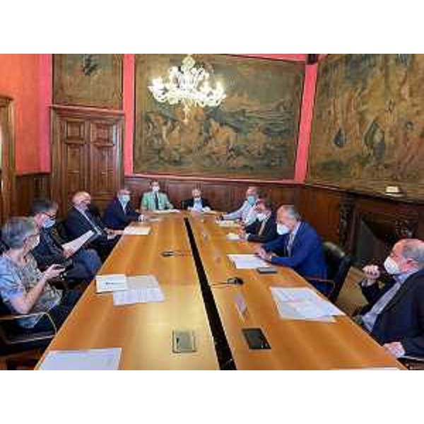 La conferenza stampa nella sede della Regione a Roma - La conferenza stampa nella sede della Regione a Roma