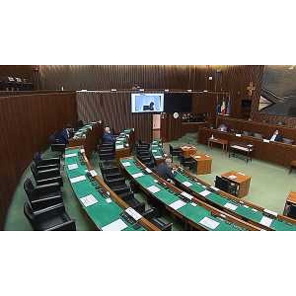 La VI Commissione riunita nell'aula consiliare - La VI Commissione riunita nell'aula consiliare