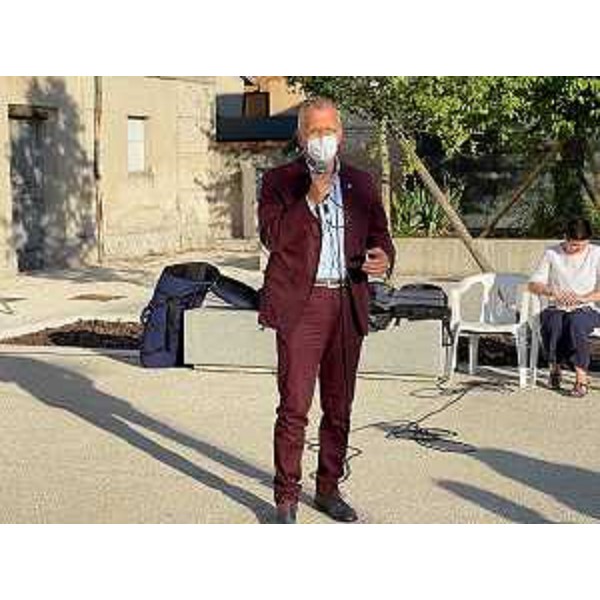 Il presidente del Cr Fvg, Piero Mauro Zanin, durante il suo intervento a Bertiolo - Il presidente del Cr Fvg, Piero Mauro Zanin, durante il suo intervento a Bertiolo