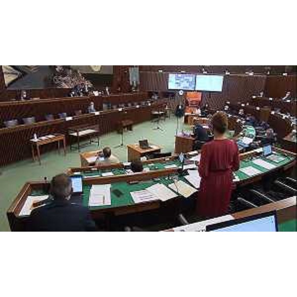La seduta d'Aula con l'intervento della consigliera Mara Piccin (FI) - La seduta d'Aula con l'intervento della consigliera Mara Piccin (FI)