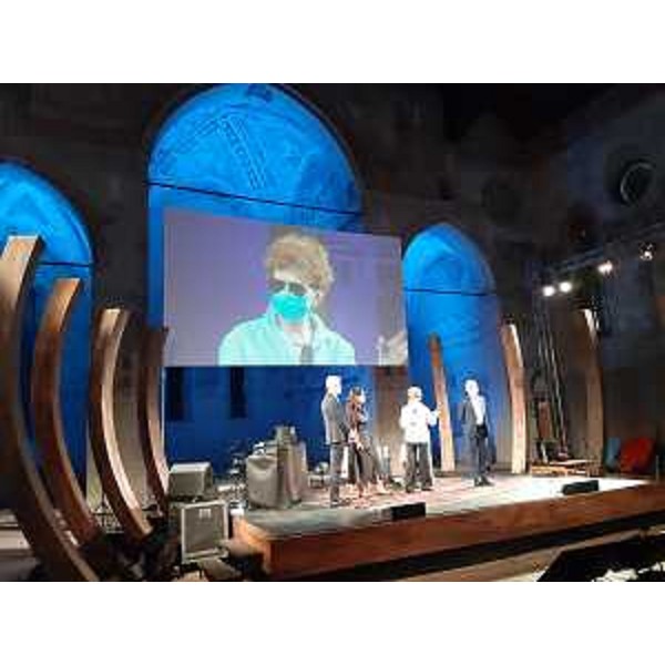 L'assessore regionale alla Cultura Tiziana Gibelli all'inaugurazione del festival Vicino/lontano nella chiesa di San Francesco a Udine. - L'assessore regionale alla Cultura Tiziana Gibelli all'inaugurazione del festival Vicino/lontano nella chiesa di San Francesco a Udine. 