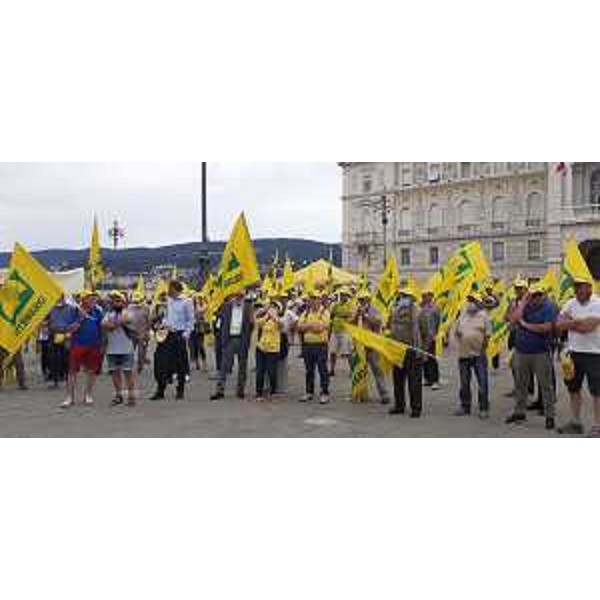 La manifestazione di Coldiretti a Trieste, a cui ha preso parte anche il consigliere regionale di Regione Futura, Emanuele Zanon - La manifestazione di Coldiretti a Trieste, a cui ha preso parte anche il consigliere regionale di Regione Futura, Emanuele Zanon