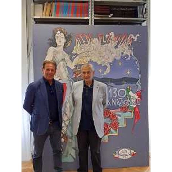 L'assessore regionale Fabio Scoccimarro alla manifestazione per i 130 anni della Lega Nazionale insieme al presidente del sodalizio Paolo Sardos Albertini - L'assessore regionale Fabio Scoccimarro alla manifestazione per i 130 anni della Lega Nazionale insieme al presidente del sodalizio Paolo Sardos Albertini