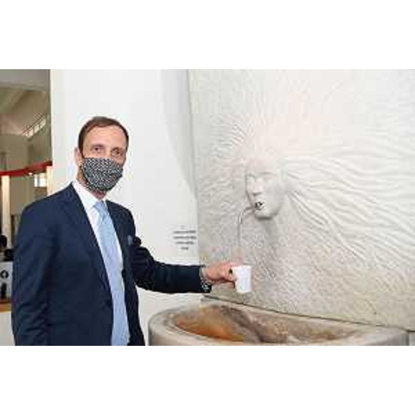 Il governatore del Friuli Venezia Giulia, Massimiliano Fedriga, alle Terme di Arta. - Il governatore del Friuli Venezia Giulia, Massimiliano Fedriga, alle Terme di Arta.