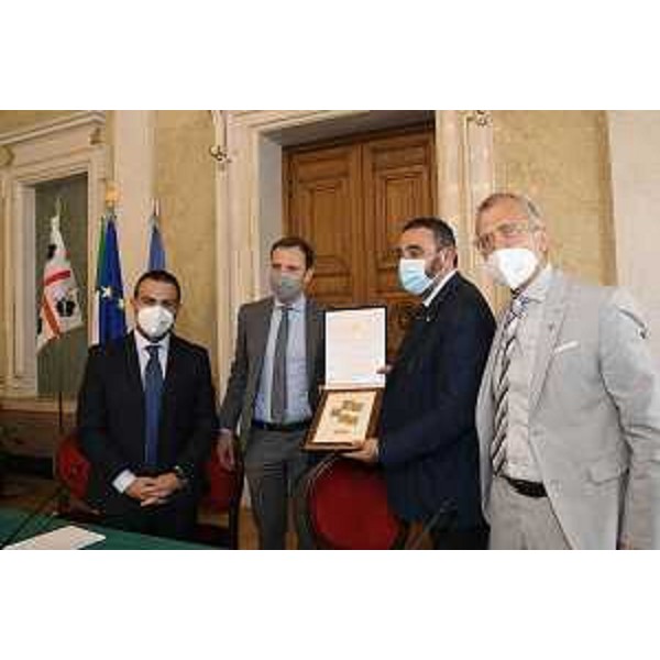 Il presidente Pais, il governatore Fedriga, il senatore Doria e il presidente Zanin. - Il presidente Pais, il governatore Fedriga, il senatore Doria e il presidente Zanin.