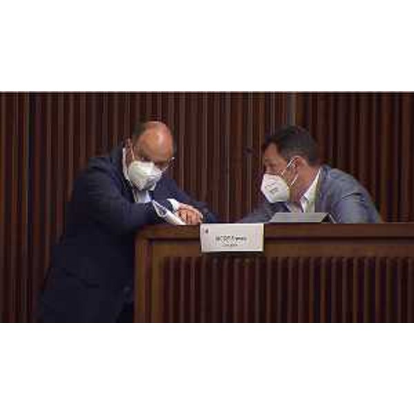 Diego Moretti e Franco Iacop (Pd) in V Commissione - Diego Moretti e Franco Iacop (Pd) in V Commissione