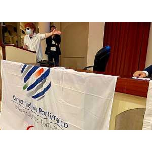 L'intervento dell'assessore regionale allo Sport Tiziana Gibelli a Pordenone nel corso della cerimonia di consegna delle benemerenze del Comitato italiano paralimpico - L'intervento dell'assessore regionale allo Sport Tiziana Gibelli a Pordenone nel corso della cerimonia di consegna delle benemerenze del Comitato italiano paralimpico
