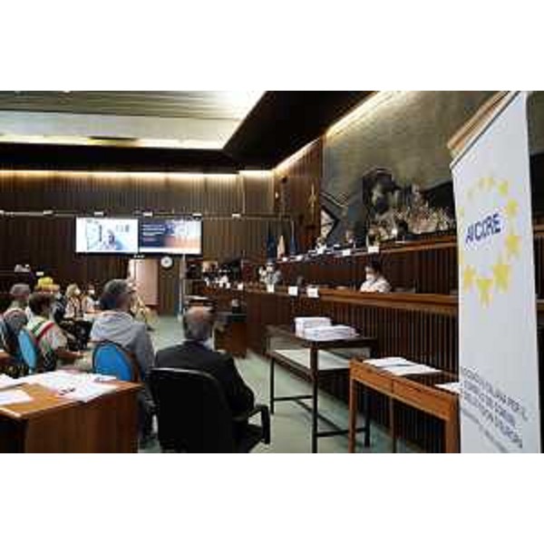 Un momento della premiazione per il programma europeo Eloge - Un momento della premiazione per il programma europeo Eloge