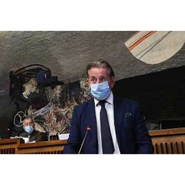 L'intervento in Aula dell'assessore all'Ambiente Fabio Scoccimarro durante il dibattito sull'assestamento di bilancio - L'intervento in Aula dell'assessore all'Ambiente Fabio Scoccimarro durante il dibattito sull'assestamento di bilancio