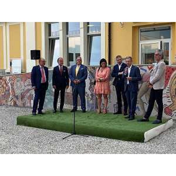 L'intervento dell'assessore regionale Stefano Zannier in occasione della cerimonia di inaugurazione della mostra Mosaico&mosaici a Spilimbergo - L'intervento dell'assessore regionale Stefano Zannier in occasione della cerimonia di inaugurazione della mostra Mosaico&mosaici a Spilimbergo