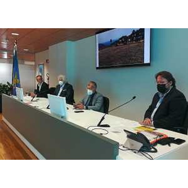 Un altro momento della conferenza stampa a Udine - Un altro momento della conferenza stampa a Udine