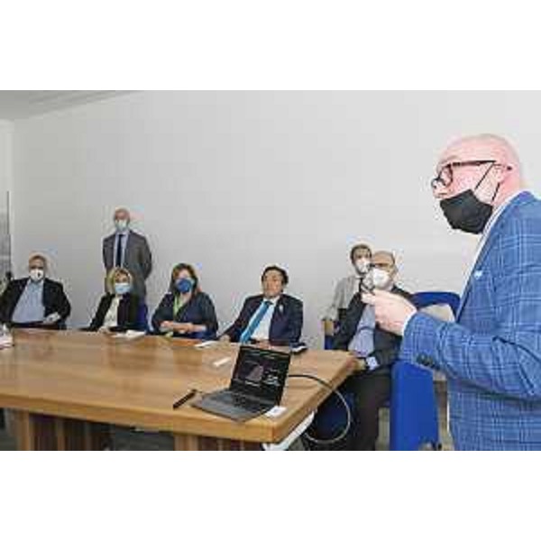 L'assessore Zilli e la delegazione Fao alla presentazione della società tecnologica Zero - L'assessore Zilli e la delegazione Fao alla presentazione della società tecnologica Zero