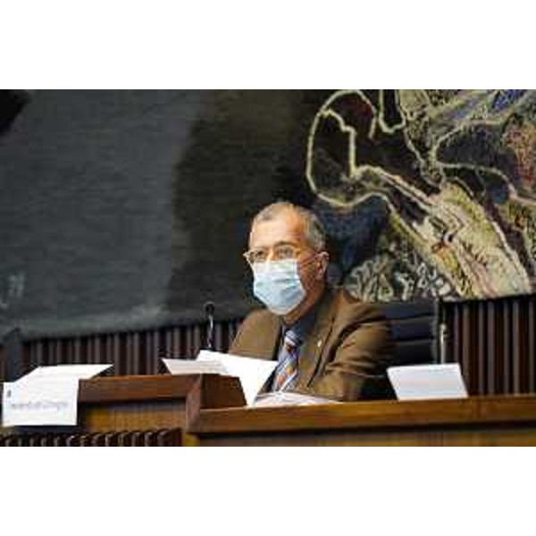 Il presidente del Consiglio regionale, Piero Mauro Zanin - Il presidente del Consiglio regionale, Piero Mauro Zanin