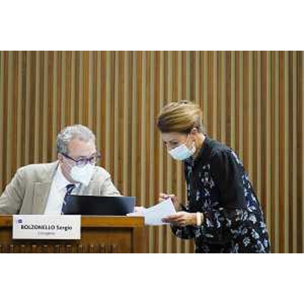 Sergio Bolzonello (Pd) e Mara Piccin (Forza Italia) - Sergio Bolzonello (Pd) e Mara Piccin (Forza Italia)