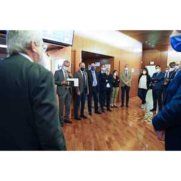 L'inaugurazione della mostra "Il mosaico in bianco e nero" in Consiglio regionale - L'inaugurazione della mostra "Il mosaico in bianco e nero" in Consiglio regionale