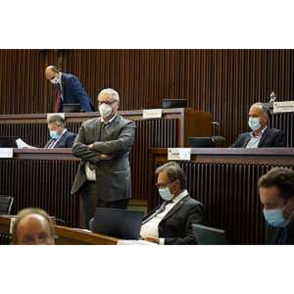 Mauro Bordin (Lega) e Mauro Di Bert (Progetto Fvg/Ar) - Mauro Bordin (Lega) e Mauro Di Bert (Progetto Fvg/Ar)