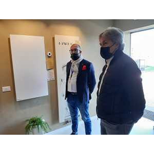 Lassessore regionale alle Attività produttive e turismo, Sergio Emidio Bini, allinaugurazione a Villotta di Chions del nuovo atelier artigianale della Maarmo - 9 ottobre 2021 - Lassessore regionale alle Attività produttive e turismo, Sergio Emidio Bini, allinaugurazione a Villotta di Chions del nuovo atelier artigianale della Maarmo - 9 ottobre 2021