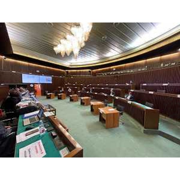 I consiglieri della III Commissione al lavoro in aula - I consiglieri della III Commissione al lavoro in aula