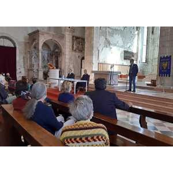 Il presidente del Consiglio regionale, Piero Mauro Zanin, interviene a Venzone al congresso sociale della Filologica friulana - Il presidente del Consiglio regionale, Piero Mauro Zanin, interviene a Venzone al congresso sociale della Filologica friulana