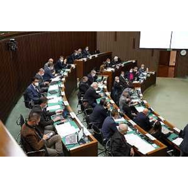 L'Aula durante i lavori - L'Aula durante i lavori