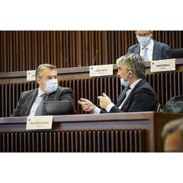 I leghisti Diego Bernardis (a sx) e Antonio Callilgaris - I leghisti Diego Bernardis (a sx) e Antonio Callilgaris